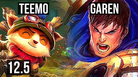 Teemo Vs Garen Top 6 Solo Kills 1 5m Mastery 600 Games Br