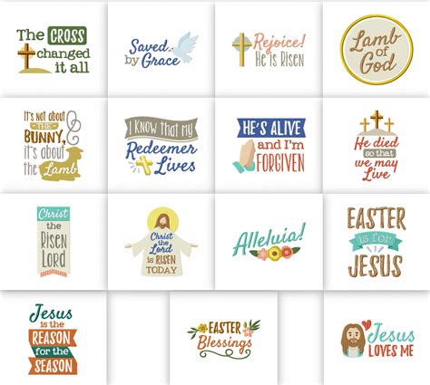 Easter Faith Quotes Embroidery Pack – Embroidery Super Deal