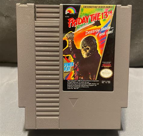 Friday The 13th Item Only Nes