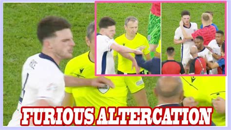 Declan Rice Shoved In Furious Altercation With Slovakia Boss After