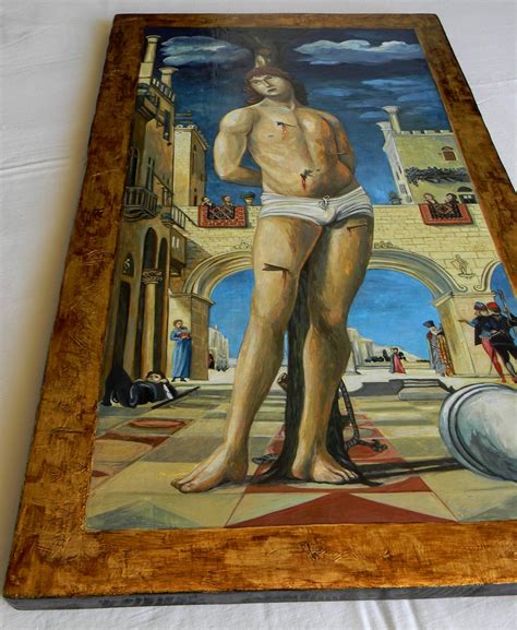 After Antonello Da Messina Saint Sebastian Hand Painted Copy Etsy