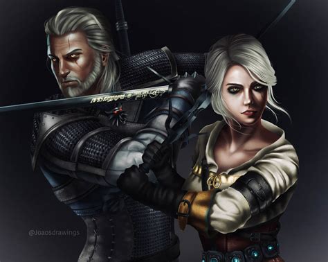 Geralt and Ciri by JoaosDrawings on DeviantArt