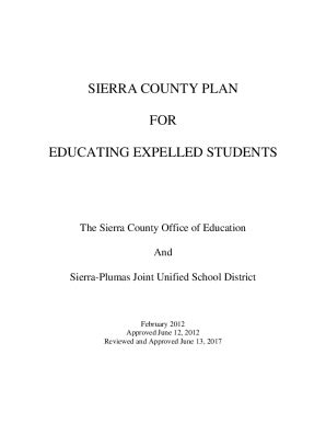 Fillable Online Sierra County Plan Fax Email Print Pdffiller