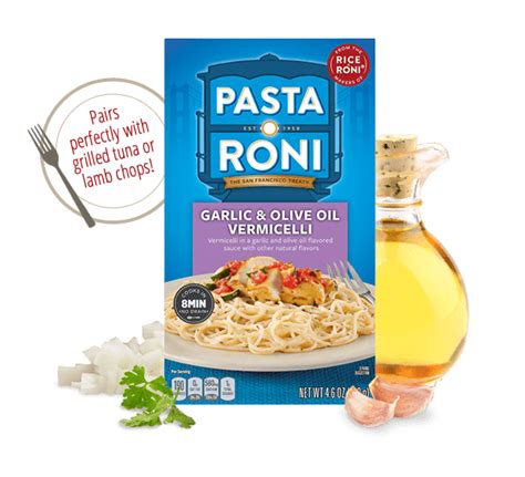 Garlic & Olive Oil Vermicelli Pasta Roni | RiceARoni.com