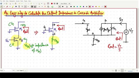 An Easy Calculation Of Output Impedance In Mosfet Based Cascode