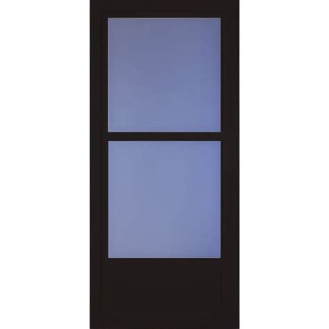 Larson Tradewinds Midview 36 In X 81 In Black Mid View Aluminum Storm Door In The Storm Doors