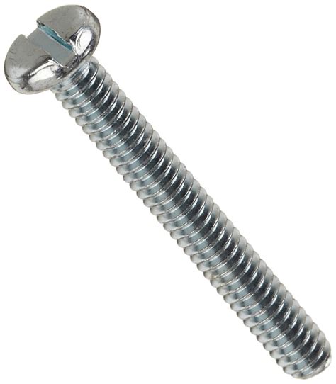 Steel Steel Pan Head Machine Screw Zinc Plated Meets Asme B1863 Slotted Drive 5 40 Thread