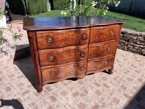 COMMODE ÉPOQUE LOUIS XV Arbalète En Noyer 18e EUR 1 200 00 PicClick FR