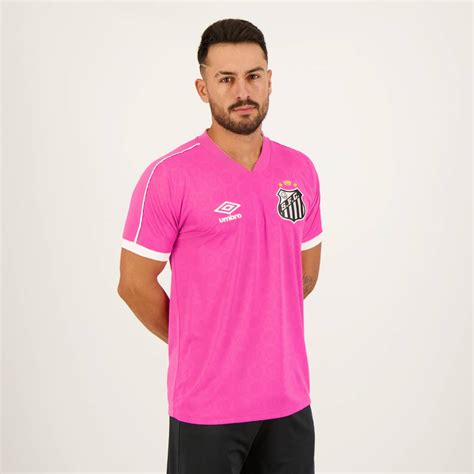 Camisa Umbro Santos Outubro Rosa Futfanatics