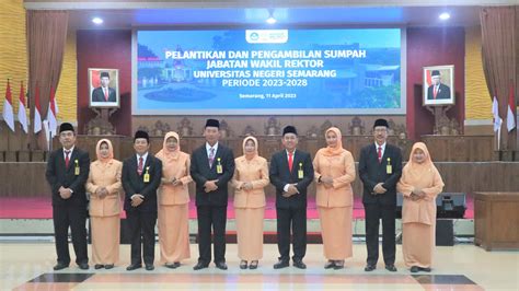 Pelantikan Wakil Rektor Unnes Periode Faculty Of Engineering