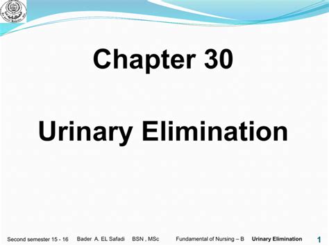 Urinary Elimination