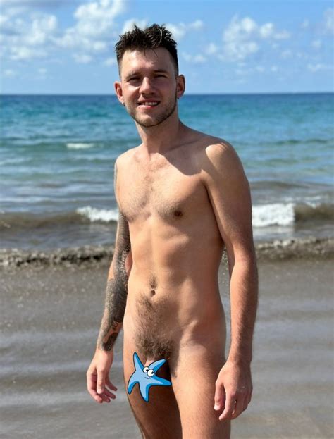 Handsome Nude Beach Guy Dicks Outdoors