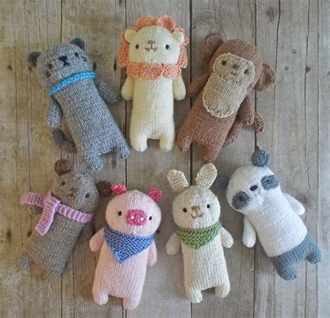 Ravelry Knit Baby Animal Set Pattern By Amy Gaines