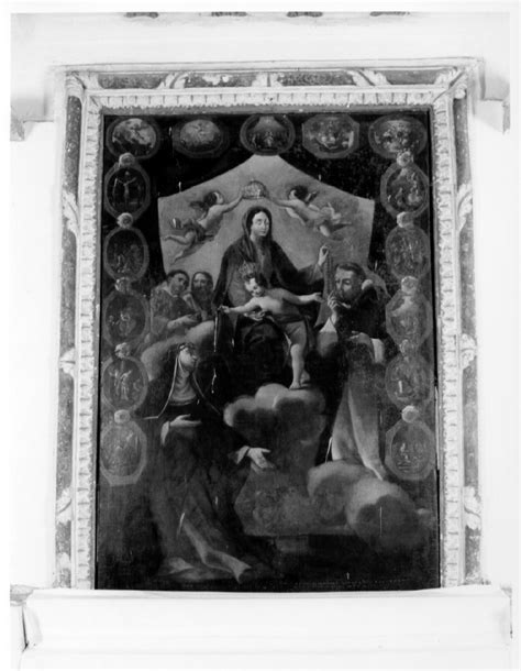 Madonna Del Rosario E Santi Pala D Altare Ca 1590 Ca 1610