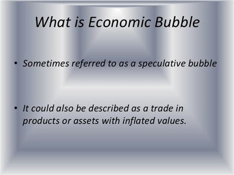 Economic Bubble