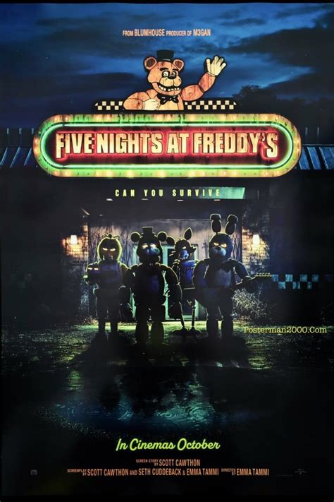 Five Nights At Freddy’s 5 คืนสยอง ที่ร้านเฟรดดี้ แบบแรก Posterman 2000