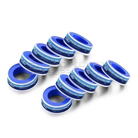 12in X 520in Ptfe Thread Seal Teflon Tape For Plumbers 10 Rolls Ebay