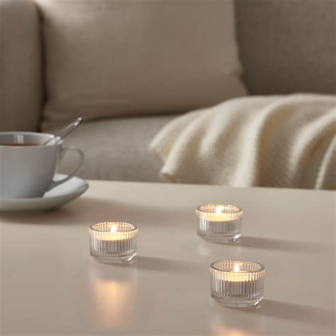 Finsmak Tealight Holder Clear Glass 1 ½ Ikea