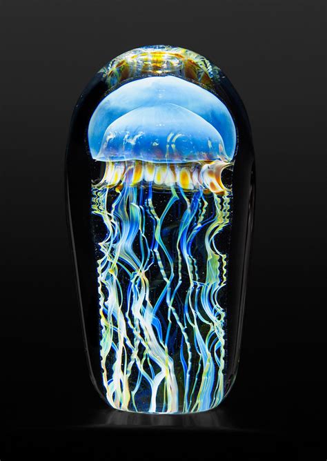 Moon Jellyfish Mini By Richard Satava Art Glass Sculpture Glass Art