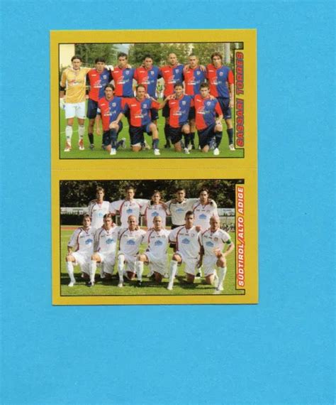 Panini Calciatori Figurina N Sassari T Sudtirol Squadra