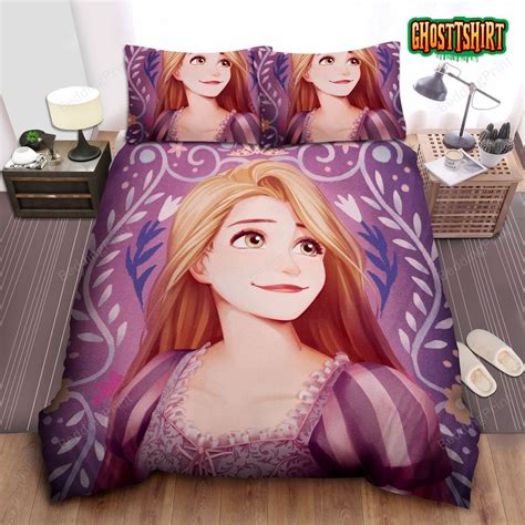 Disney Princess Rapunzel Portrait Bed Sheet Duvet Cover Bedding Set