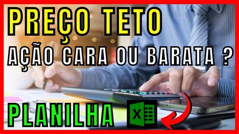 Como Calcular PreÇo Teto De Uma AÇÃo Na PrÁtica Taee11 Youtube