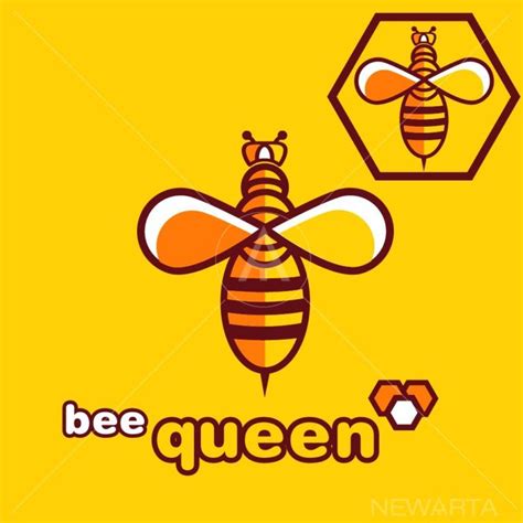 Bee Queen Concept Newarta Logo Concept Logo Design Bee