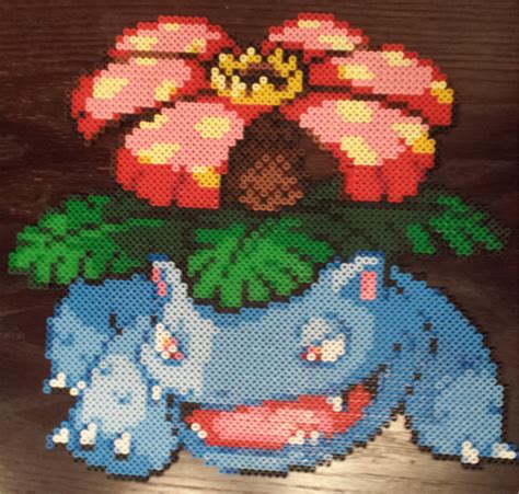 #003 Venusaur perler beads by theunderminor on DeviantArt