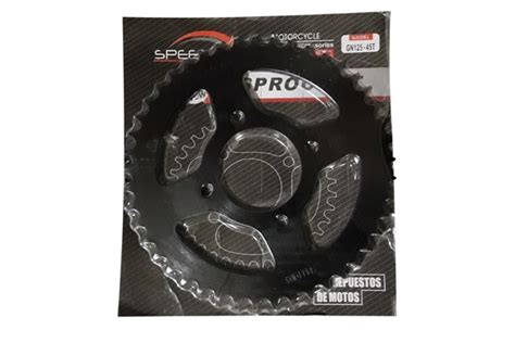 SPROCKET CORONA 45 T NEGRA Speedway Moto Excelencia Y Calidad En