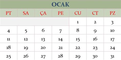 2021 Yılı Tüm Ayların Takvimi Hangi Ay Kaç Gün Sürüyor Mmsrn