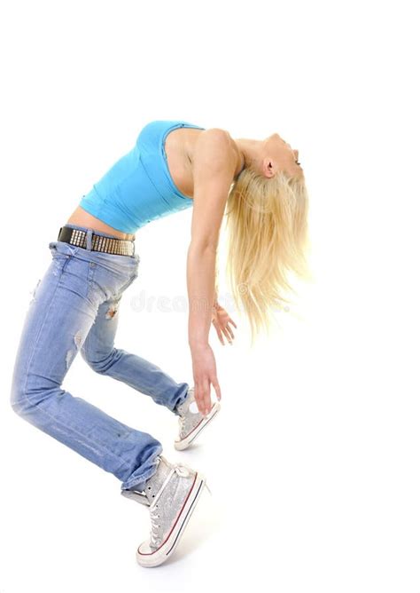 Danse Blonde De Fille Photo Stock Image Du Exercice