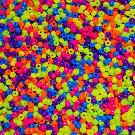 Pony Beads Neon Mix