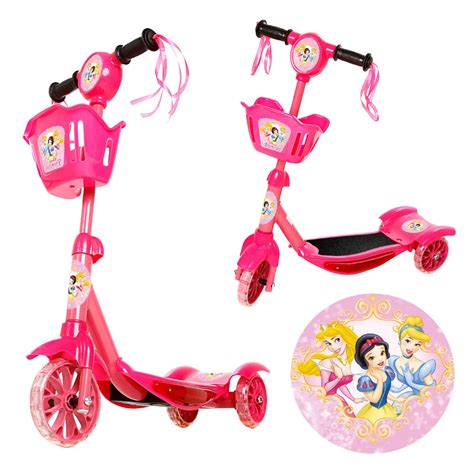 Patinete Para Crianças Scooter 3 Rodas Brinquedo Infantil De Led E Som