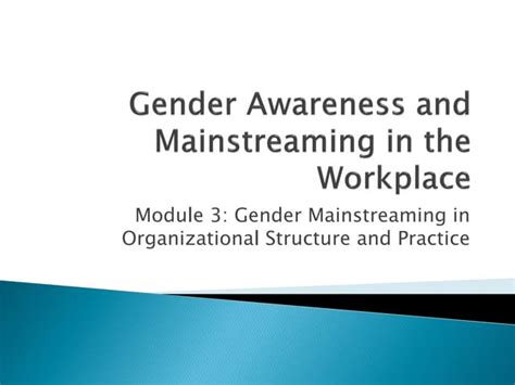 Process To Develop Gender Mainstreaming Action Plan Ppt