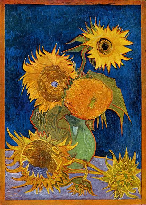 Six Sunflowers in 1888, Vincent van Gogh Одна из декораций с ...