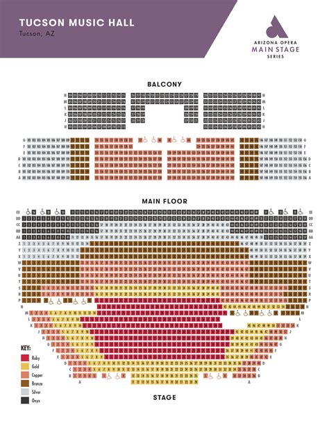 Tucson Music Hall Seating Chart Pe