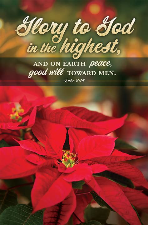 Glory To God In The Highest Regular Size Bulletin Cokesbury