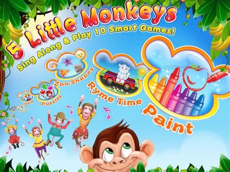 5 Little Monkeys Activities And Sing Along Apppicker