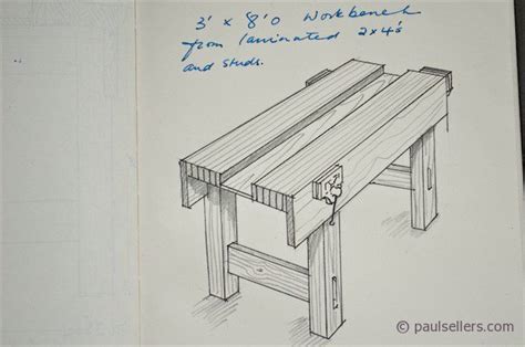 How To Build A Workbench Drawings And Measurments Part7 Paul