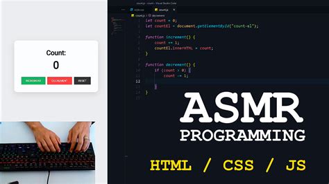 ASMR Programming Count In HTML CSS And JavaScript