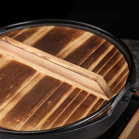 Buy Sukiyaki Hot Pot Wooden Lid Katachiware