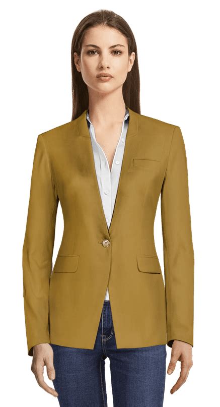 Womens Yellow Blazers Sumissura