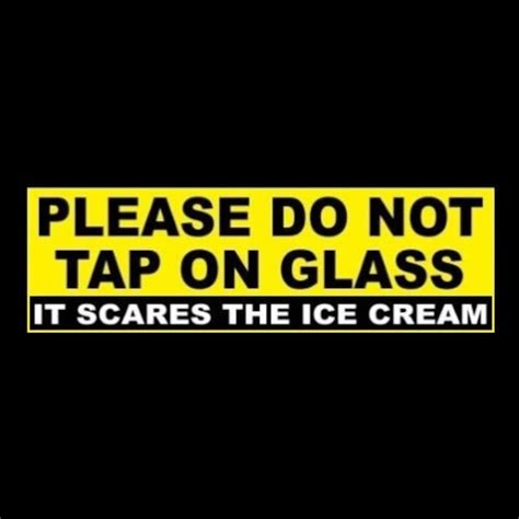 Do Not Tap On Glass Sign Etsy