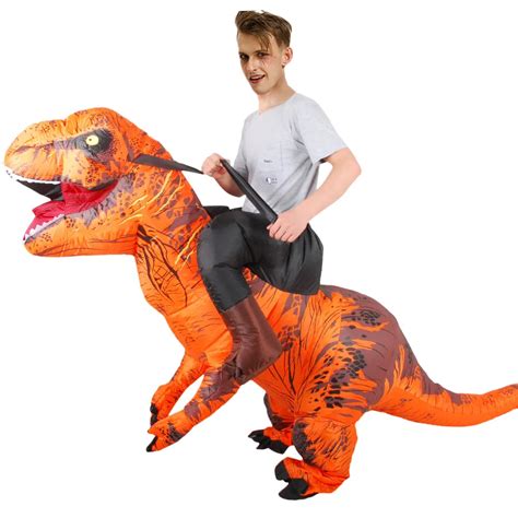 Traje De Mu Eca De Mascota T Rex Traje De Dinosaurio Inflable Disfraces