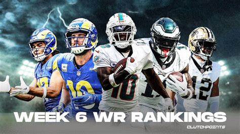 Fantasy Football Wide Receiver Rankings Week 6 2023