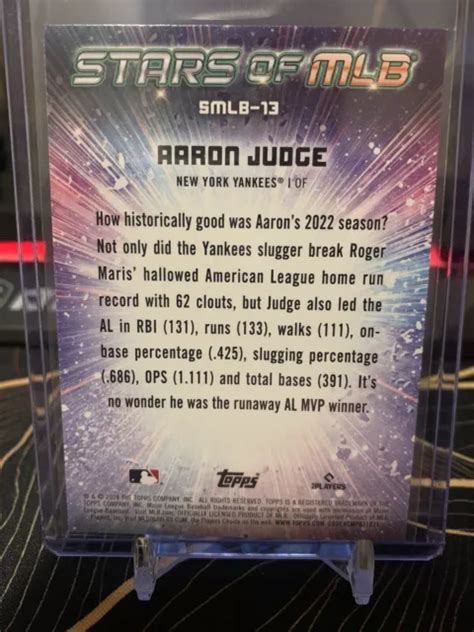 2024 TOPPS SERIES 1 Aaron Judge Stars Of MLB SMLB13 Yankees De New