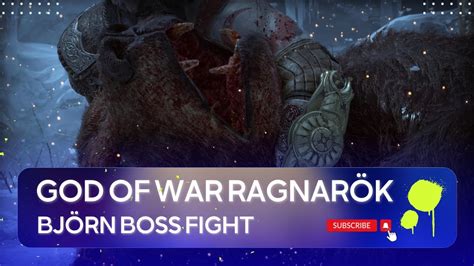 BJORN Boss Fight God Of War Ragnarok BJORN Boss Fight God Of War