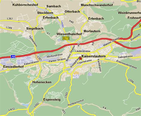 Kaiserslautern Map