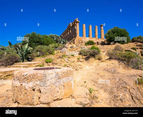 Temple Of Hera Or Temple Of Juno Tempio Di Giunone Or Temple D