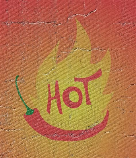 Hot Chilli Symbol Stock Vector Illustration Of Flame